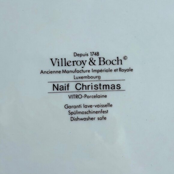 Villeroy & Bosh Naif Christmas Serving Platter Porcelain from Luxembourg - Picture 5 of 8